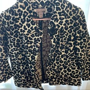 Leopard print coat